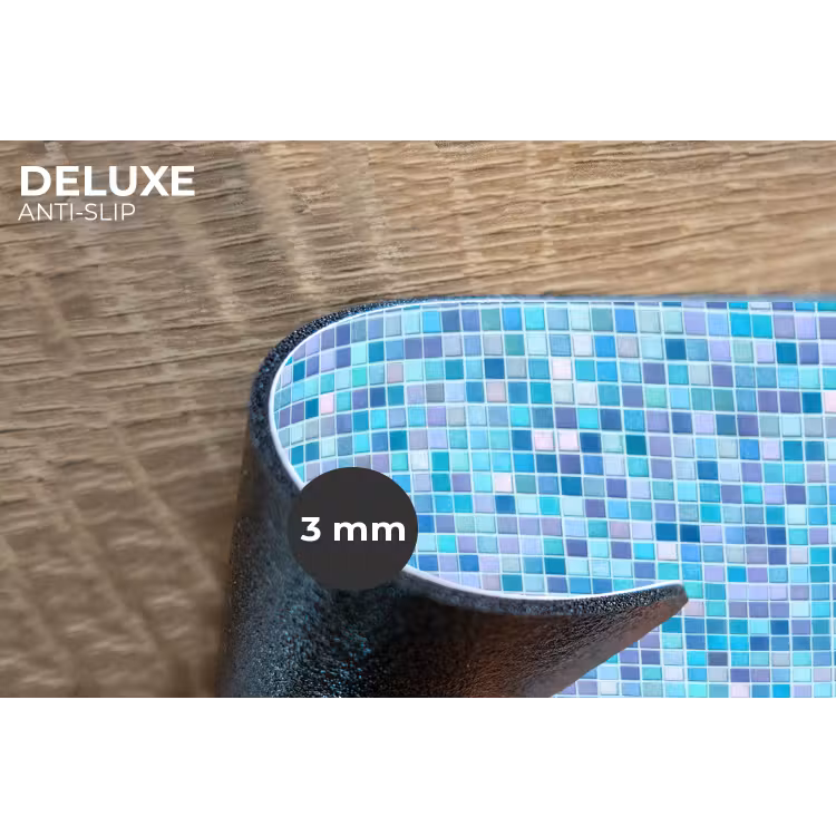 Mozaïek - Patroon - Turquoise Placemat vinyl groot 368 -closeup