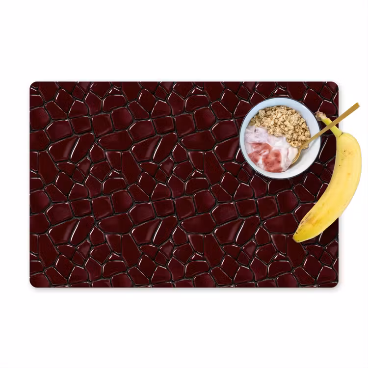Mozaïek - Tegel - Bordeauxrood Placemat vinyl groot 368 -zzzproduct_Kitchenyeah-website