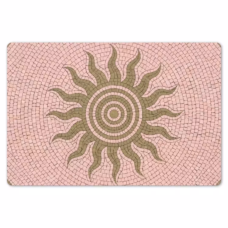 Mozaïek - Zon - Patroon - Klassiek - Roze Placemat vinyl groot -zzsfeer1_Kitchenyeah-website