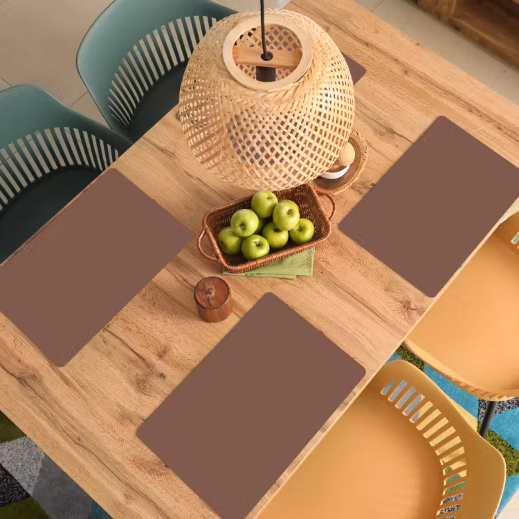 Muted - Chestnut - Bruin Placemat vinyl groot 368 -zzsfeer5_Kitchenyeah-website