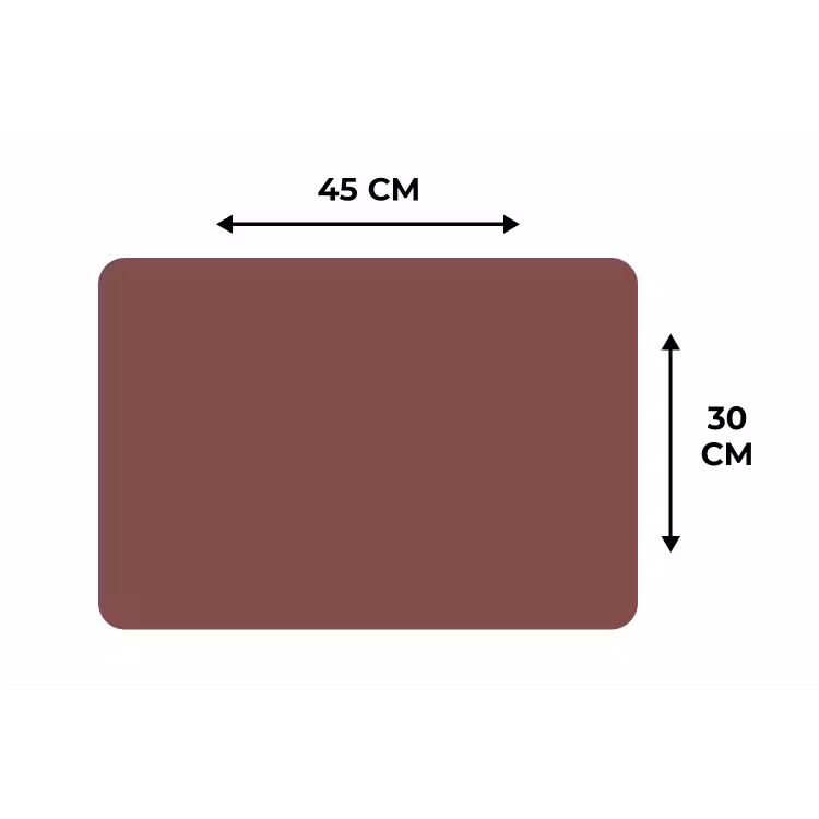 Muted - Raisin - Rood Placemat vinyl groot 368 -specs