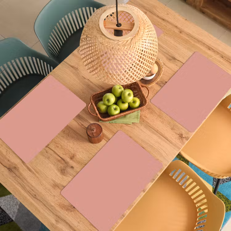 Muted - Salmon - Koraal Placemat vinyl groot 368 -zzsfeer5_Kitchenyeah-website