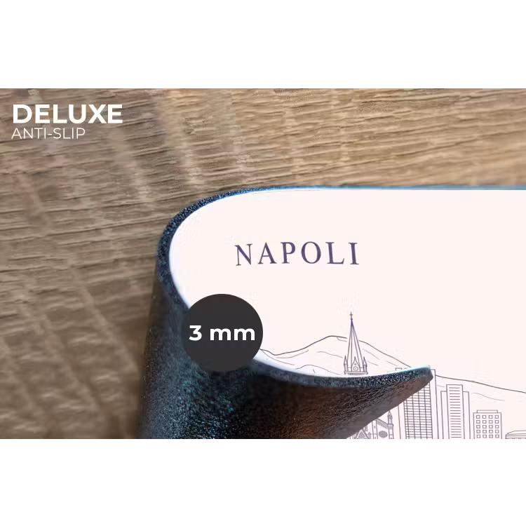 Napels - Skyline - Italie - Lijntekening - Aquarel Placemat vinyl groot -closeup