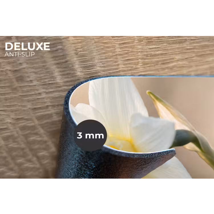 Narcis - Bloem - Minimalistisch Placemat vinyl groot -closeup
