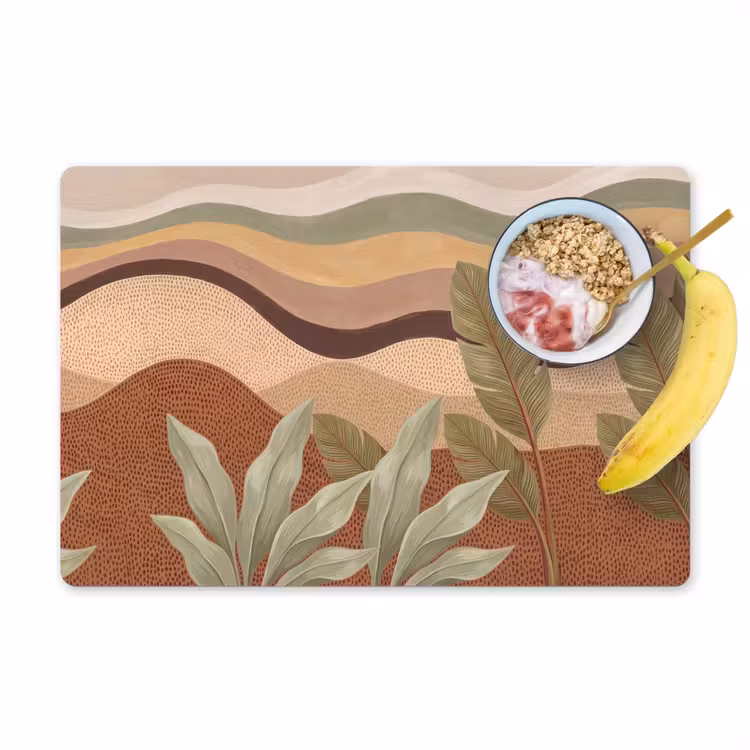 Natuur - Bladeren - Landschap - Abstract - Aardetinten Placemat vinyl groot -zzzproduct_Kitchenyeah-website
