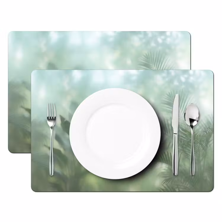 Natuur - Vervaagd - Groen - Abstract - Modern Placemat vinyl groot -zzsfeer2_Kitchenyeah-website
