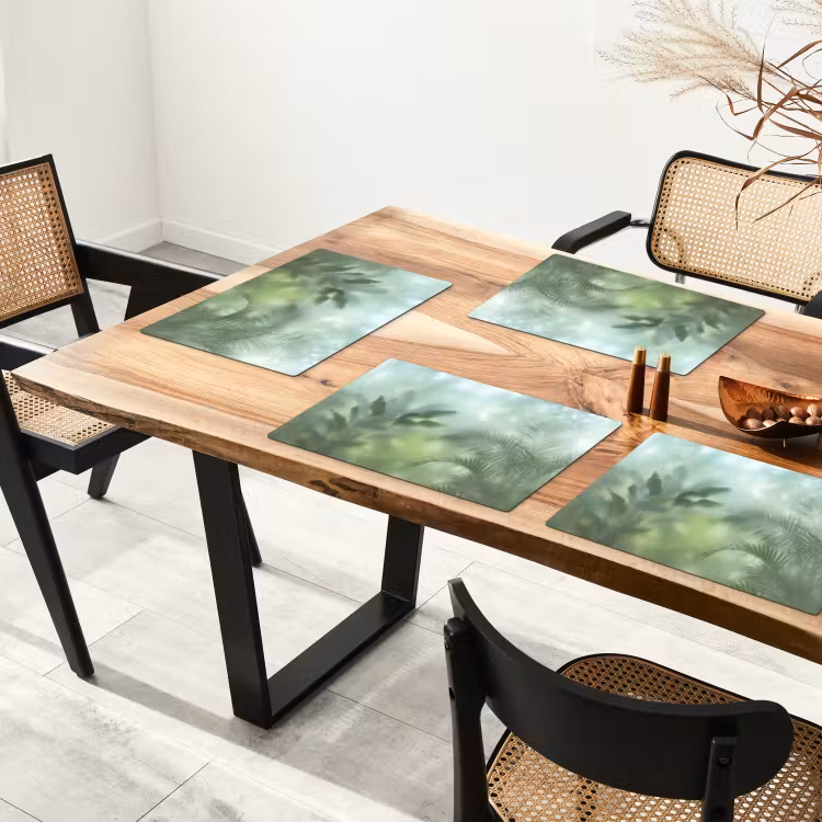 Natuur - Vervaagd - Groen - Abstract - Modern Placemat vinyl groot -zzsfeer4_Kitchenyeah-website