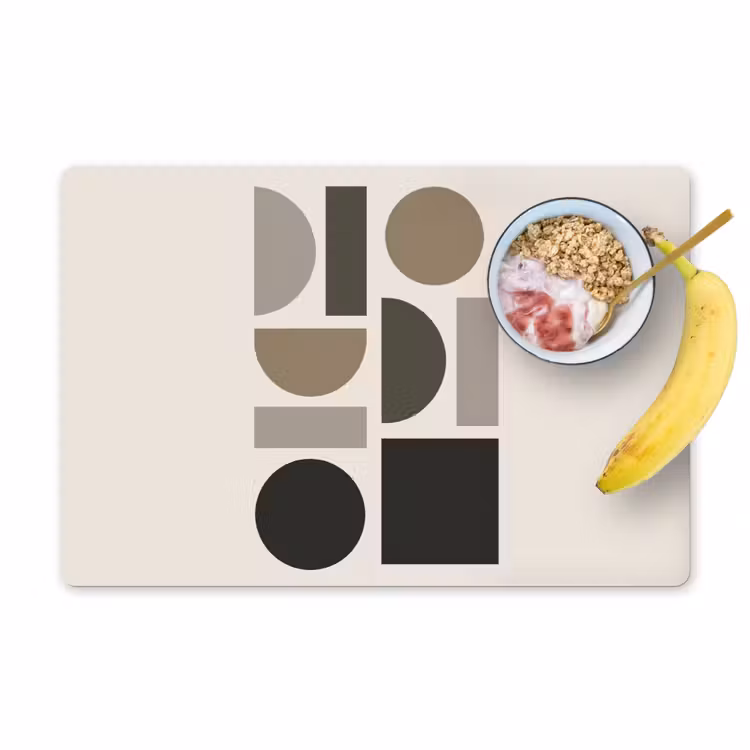 Natuurlijke tinten - Grafisch - Verticale compositie Placemat vinyl groot -zzzproduct_Kitchenyeah-website