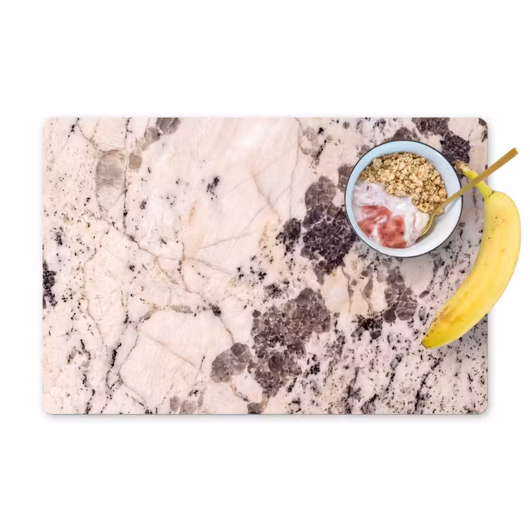 Natuursteen - Patroon - Abstract - Beige - Grijs Placemat vinyl groot -zzzproduct_Kitchenyeah-website