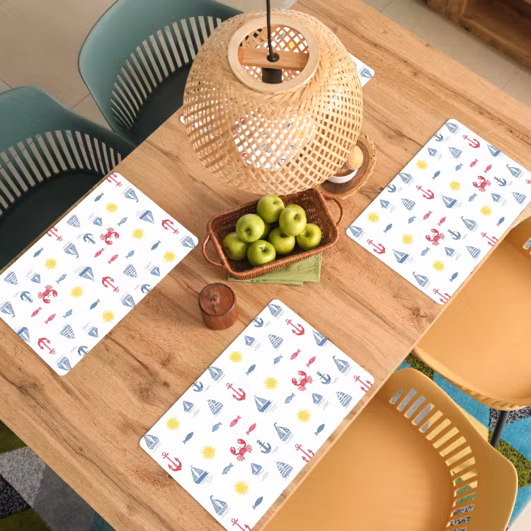 Nautisch - Illustraties - Kleurrijk Placemat vinyl groot 368 -zzsfeer5_Kitchenyeah-website