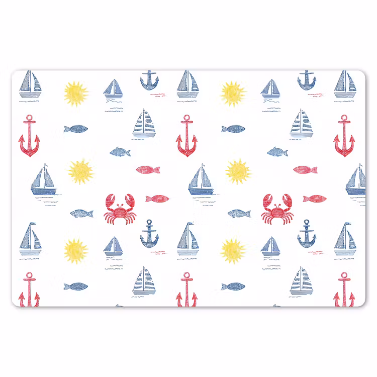 Nautisch - Illustraties - Kleurrijk Placemat vinyl groot 368 -zzsfeer1_Kitchenyeah-website