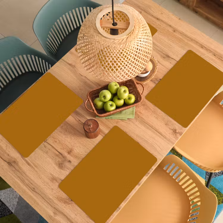 Ocre - Gold - Geel Placemat vinyl groot 368 -zzsfeer5_Kitchenyeah-website
