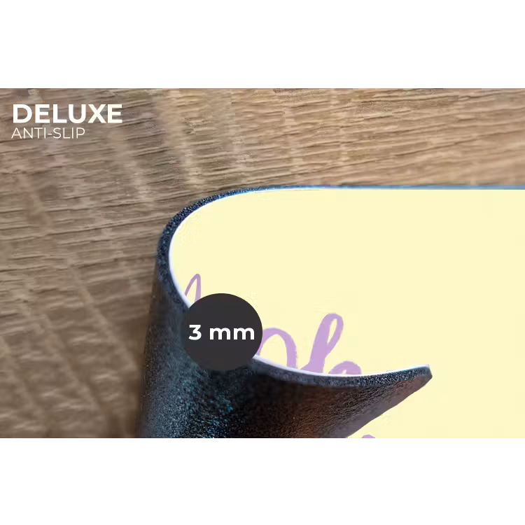 Oh darling - Geel - Hart Placemat vinyl groot -closeup
