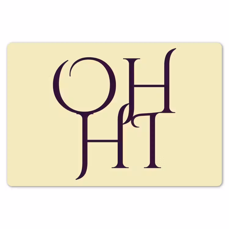 Oh hi - Geel - Monogram Placemat vinyl groot -zzsfeer1_Kitchenyeah-website