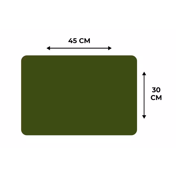 Olive - Drab - Groen Placemat vinyl groot 368 -specs