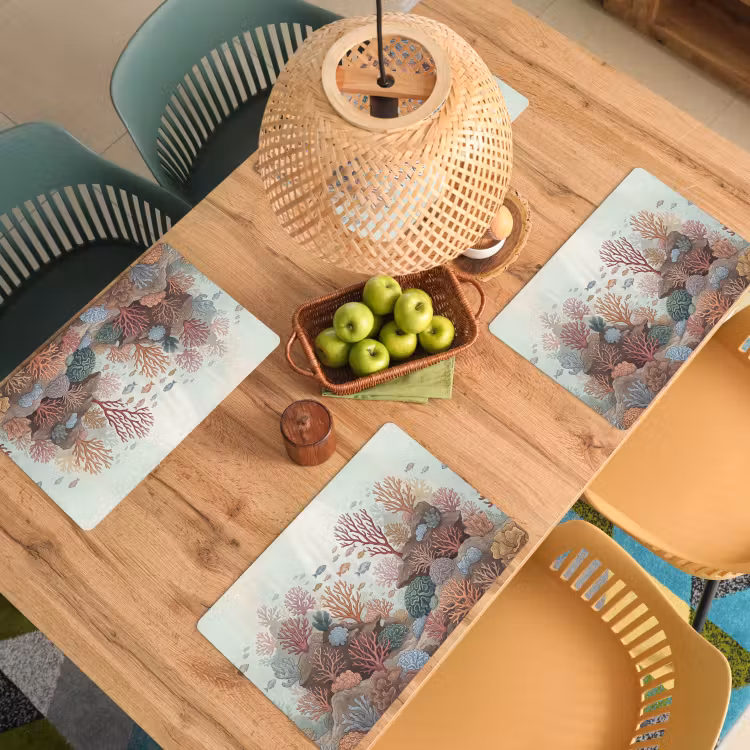 Onderwater - Koraal - Vis - Natuur Placemat vinyl groot -zzsfeer5_Kitchenyeah-website
