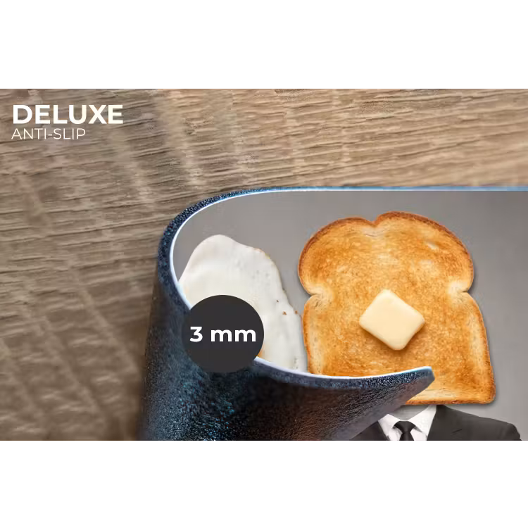 Ontbijt - Koppel - Ei - Brood Placemat vinyl groot -closeup