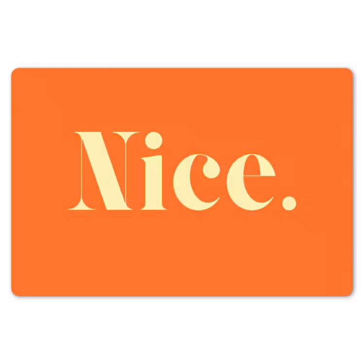 Oranje - Gebroken wit - Nice Placemat vinyl groot -zzsfeer1_Kitchenyeah-website