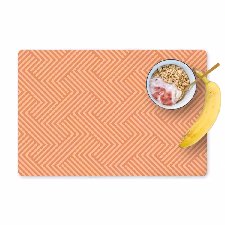 Oranje - Strepen - Patroon Placemat vinyl groot 368 -zzzproduct_Kitchenyeah-website