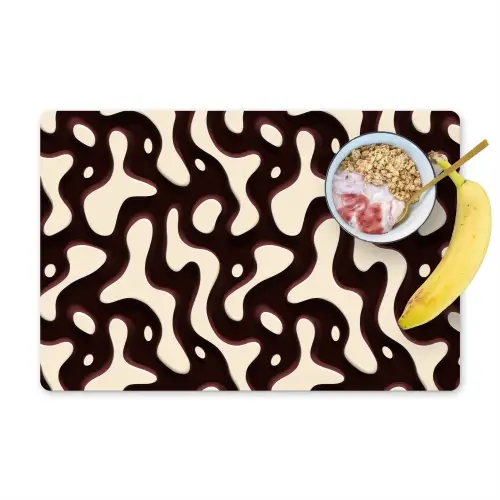 Organisch - Krachtig - Bruin Placemat vinyl groot 368 -zzzproduct_Kitchenyeah-website