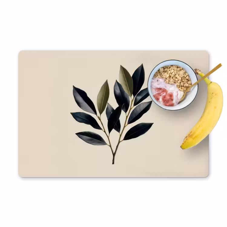 Ovaal - Olijfgroen - Simpel Placemat vinyl groot -zzzproduct_Kitchenyeah-website