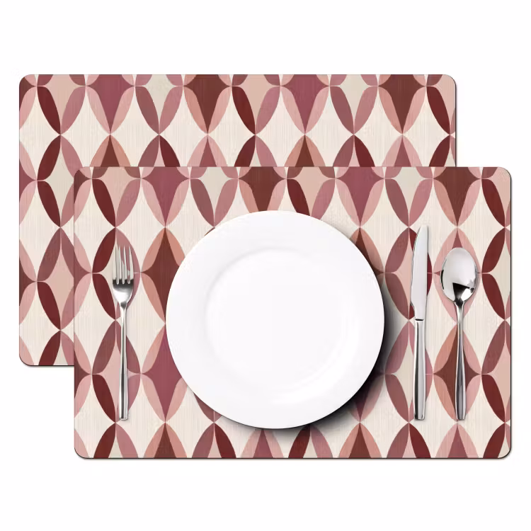 Ovaal - Textuur - Roze Placemat vinyl groot 368 -zzsfeer2_Kitchenyeah-website