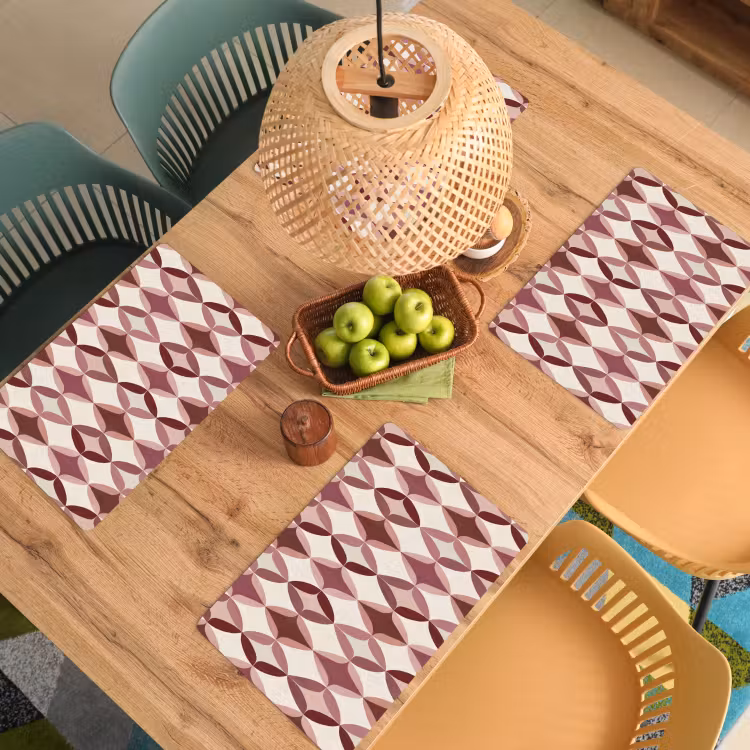 Ovaal - Textuur - Roze Placemat vinyl groot 368 -zzsfeer5_Kitchenyeah-website