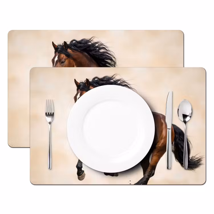 Paard - Galop - Energie Placemat vinyl groot -zzsfeer2_Kitchenyeah-website