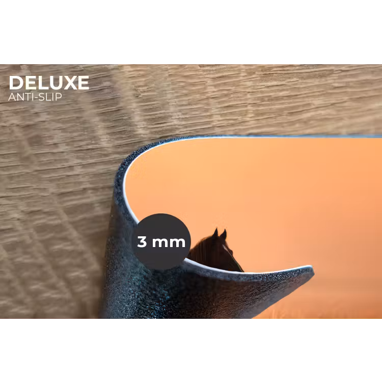 Paard - Grasveld - Zonsondergang Placemat vinyl groot -closeup