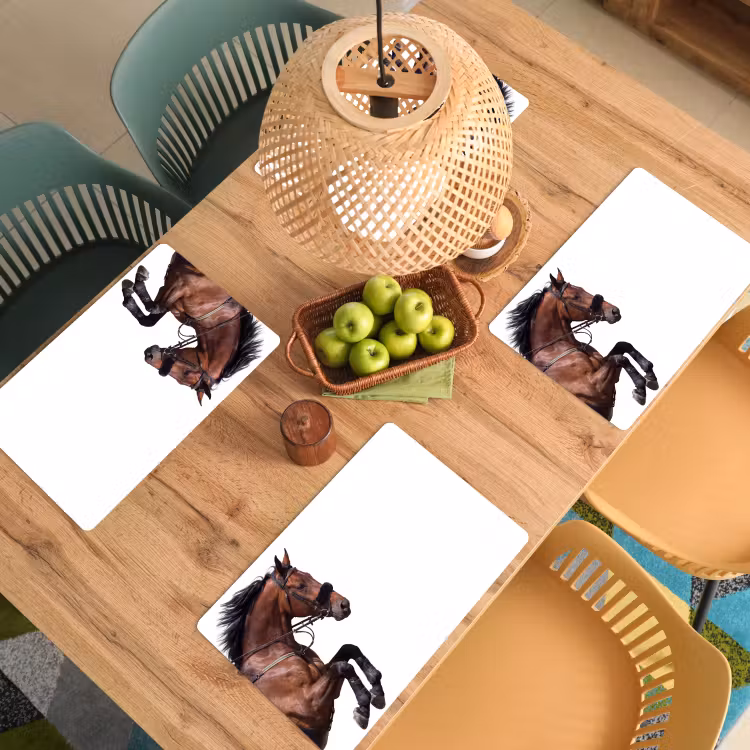 Paard - Springen - Modern Placemat vinyl groot -zzsfeer5_Kitchenyeah-website