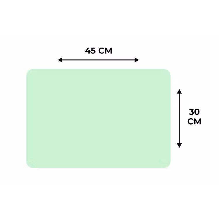 Pale - Mint - Groen Placemat vinyl groot 368 -specs