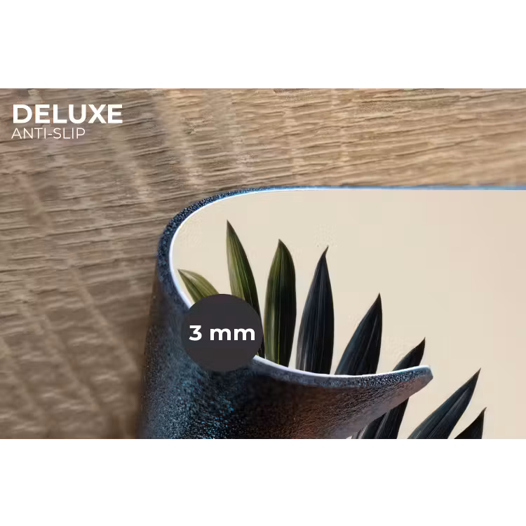 Palmblad - Donkere bladen - Subtiel Placemat vinyl groot -closeup