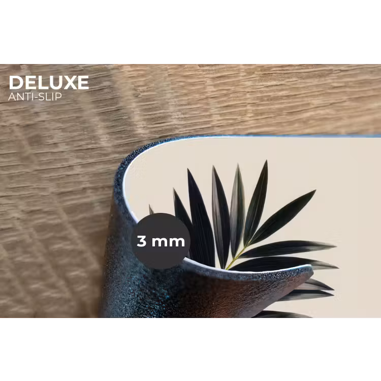 Palmblad - Subtiel - Groen - beige Placemat vinyl groot -closeup