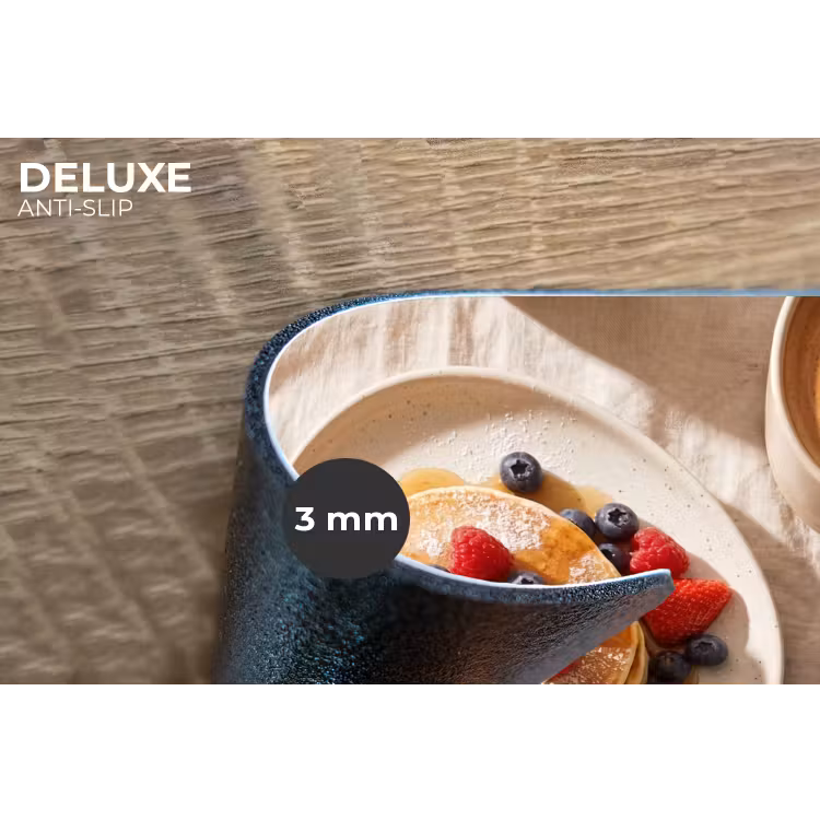 Pannenkoeken - Bessen - Ontbijt - Modern - Beige Placemat vinyl groot -closeup