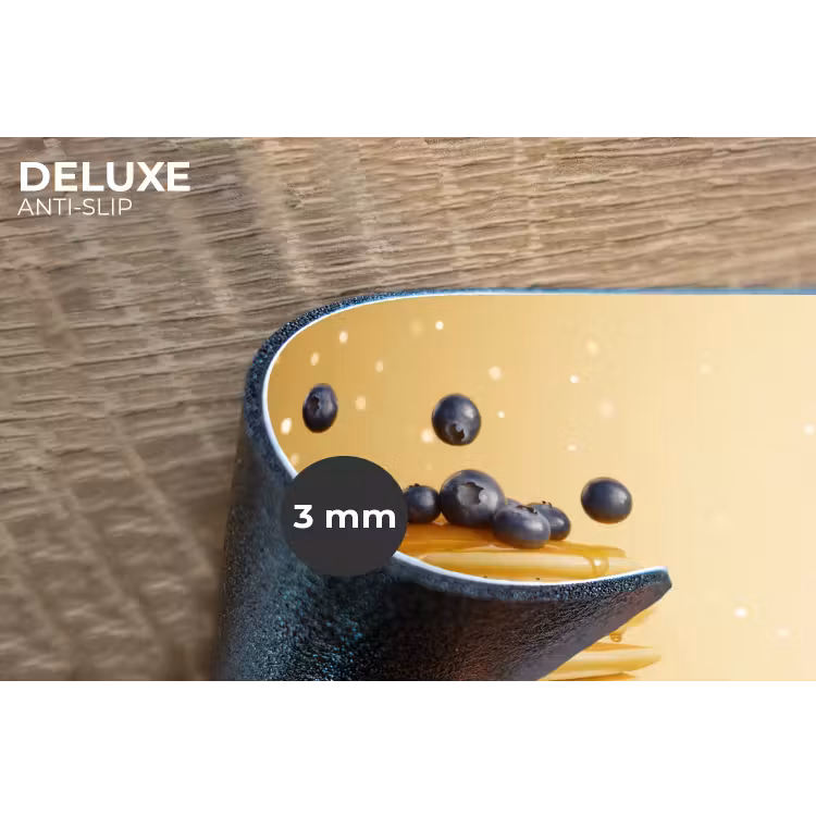 Pannenkoeken - Eten - Honing - Geel Placemat vinyl groot -closeup
