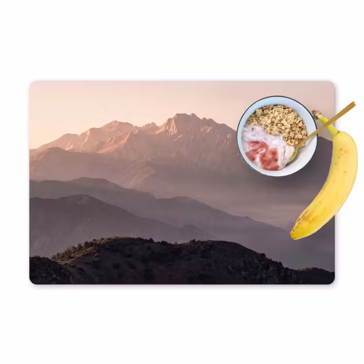 Panorama - Landschap - Bergen Placemat vinyl groot -zzzproduct_Kitchenyeah-website