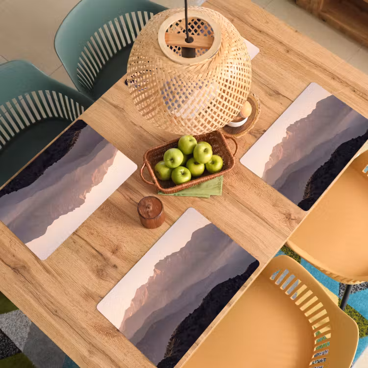 Panorama - Landschap - Bergen Placemat vinyl groot -zzsfeer5_Kitchenyeah-website