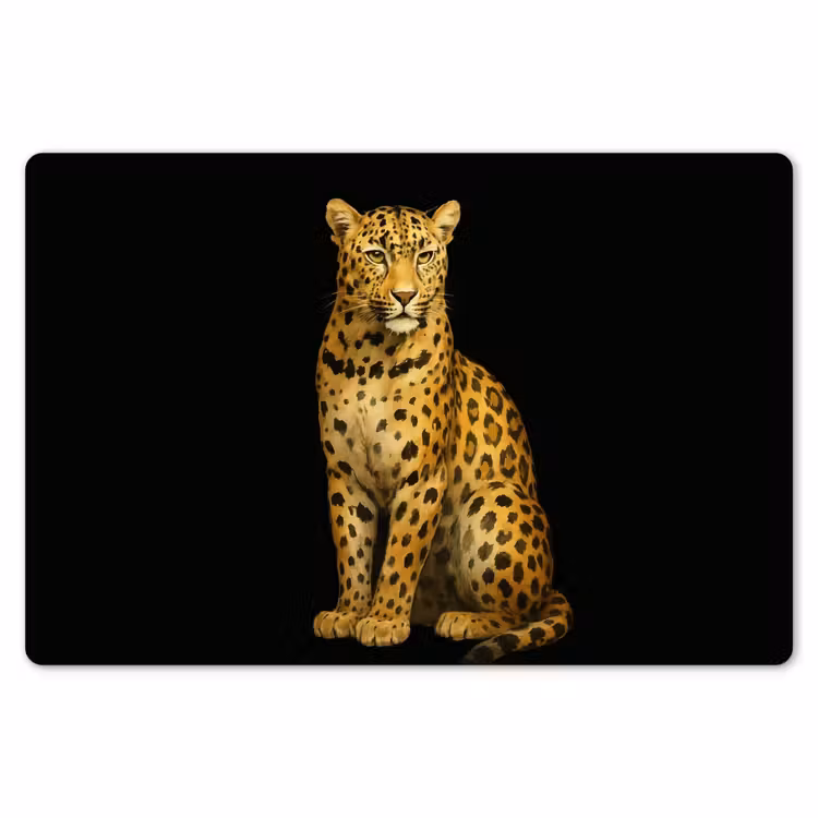 Panter - Realistisch - Bruin Placemat vinyl groot -zzsfeer1_Kitchenyeah-website