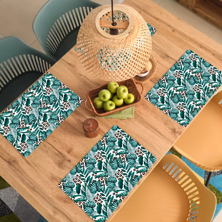 Panterprint - Bladeren - Jungle Placemat vinyl groot -zzsfeer5_Kitchenyeah-website