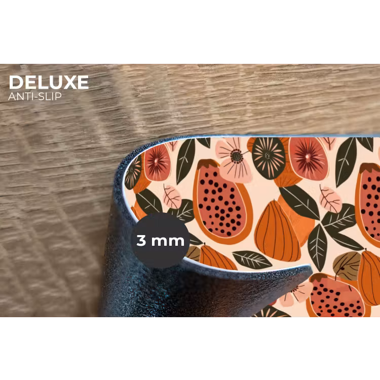 Papaja - Bloesem - Oranje Placemat vinyl groot 368 -closeup