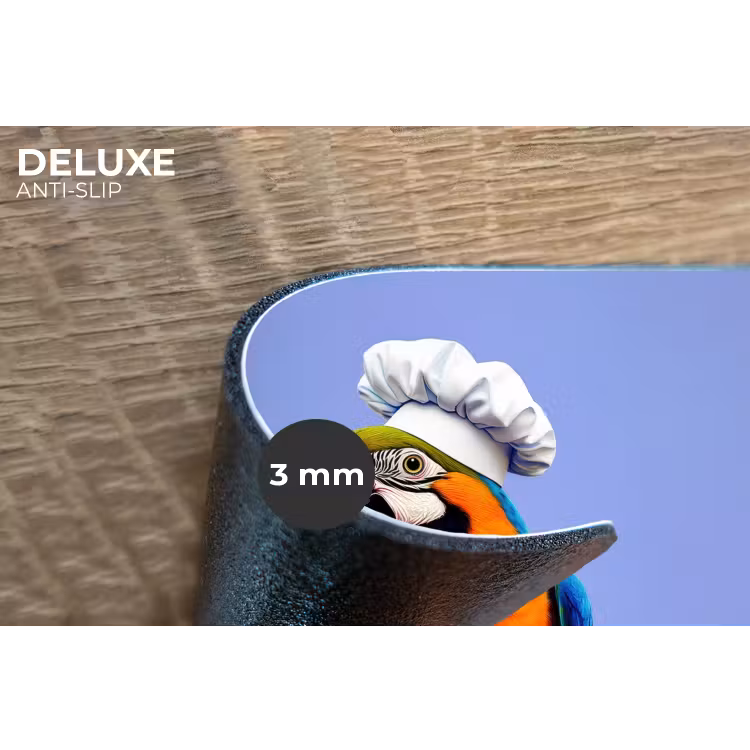 Papegaai - Koksmuts - Vogel - Leuk Placemat vinyl groot -closeup