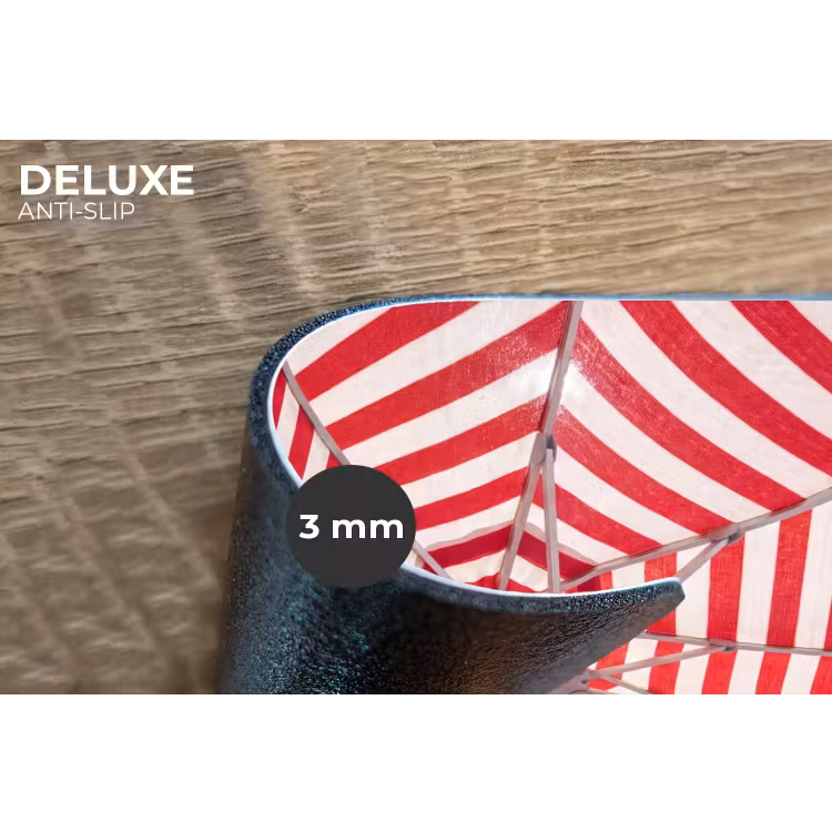 Parasol - Strepen - Zomer - Rood - Blauw Placemat vinyl groot -closeup