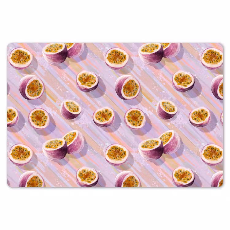 Passievrucht - Tropisch - Paars Placemat vinyl groot 368 -zzsfeer1_Kitchenyeah-website