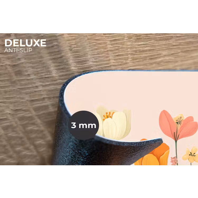 Pasteltinten - Bloemen - Illustratie Placemat vinyl groot -closeup
