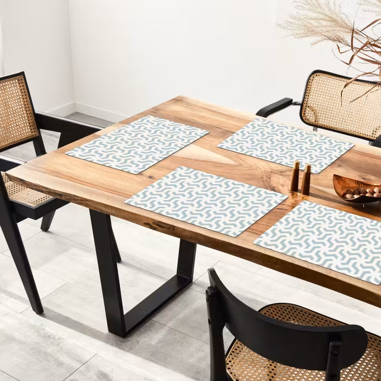 Patronen - Abstract - Groen - Geometrie Placemat vinyl groot 368 -zzsfeer4_Kitchenyeah-website
