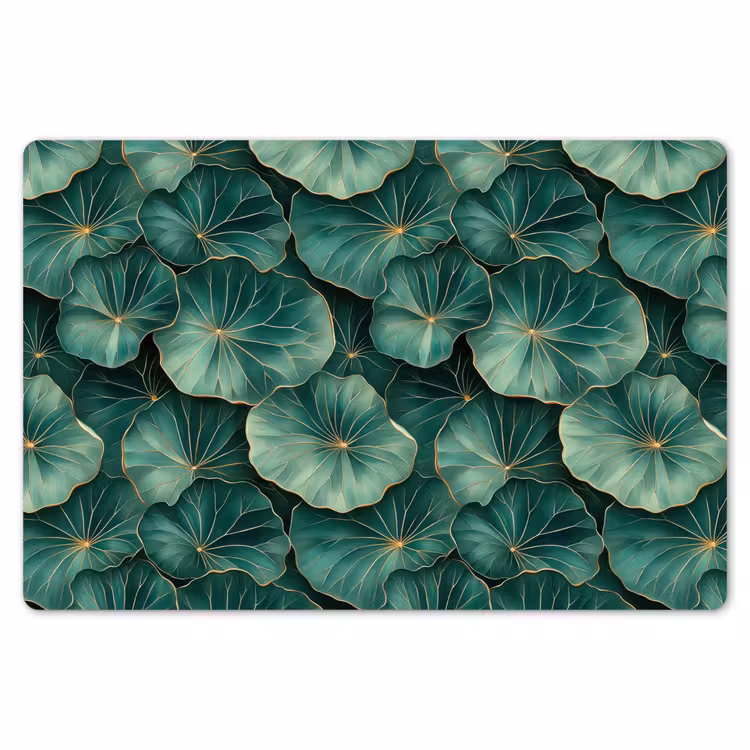 Patroon - Bladeren - Groen Placemat vinyl groot 368 -zzsfeer1_Kitchenyeah-website
