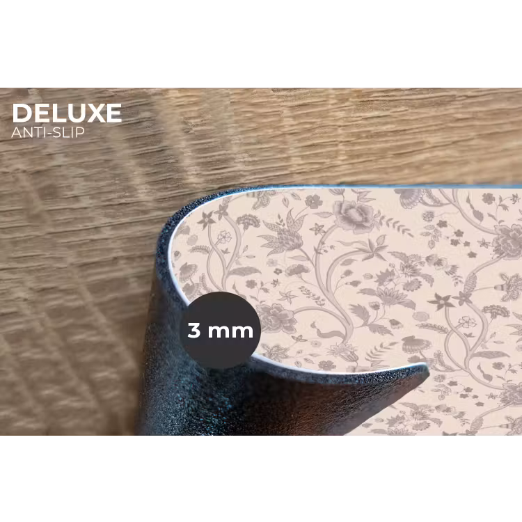 Patroon - Bloemen - Paars Placemat vinyl groot 368 -closeup
