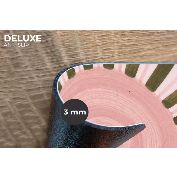 Patroon - Cirkel - Stralen - Abstract - Roze Placemat vinyl groot -closeup