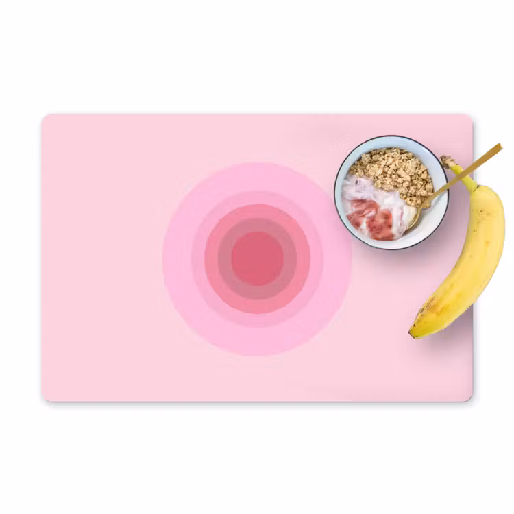 Patroon - Cirkels - Abstract - Roze - Modern Placemat vinyl groot -zzzproduct_Kitchenyeah-website