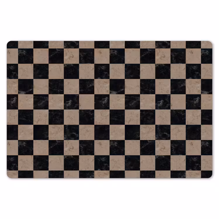 Patroon - Dambord - Marmer Placemat vinyl groot 368 -zzsfeer1_Kitchenyeah-website